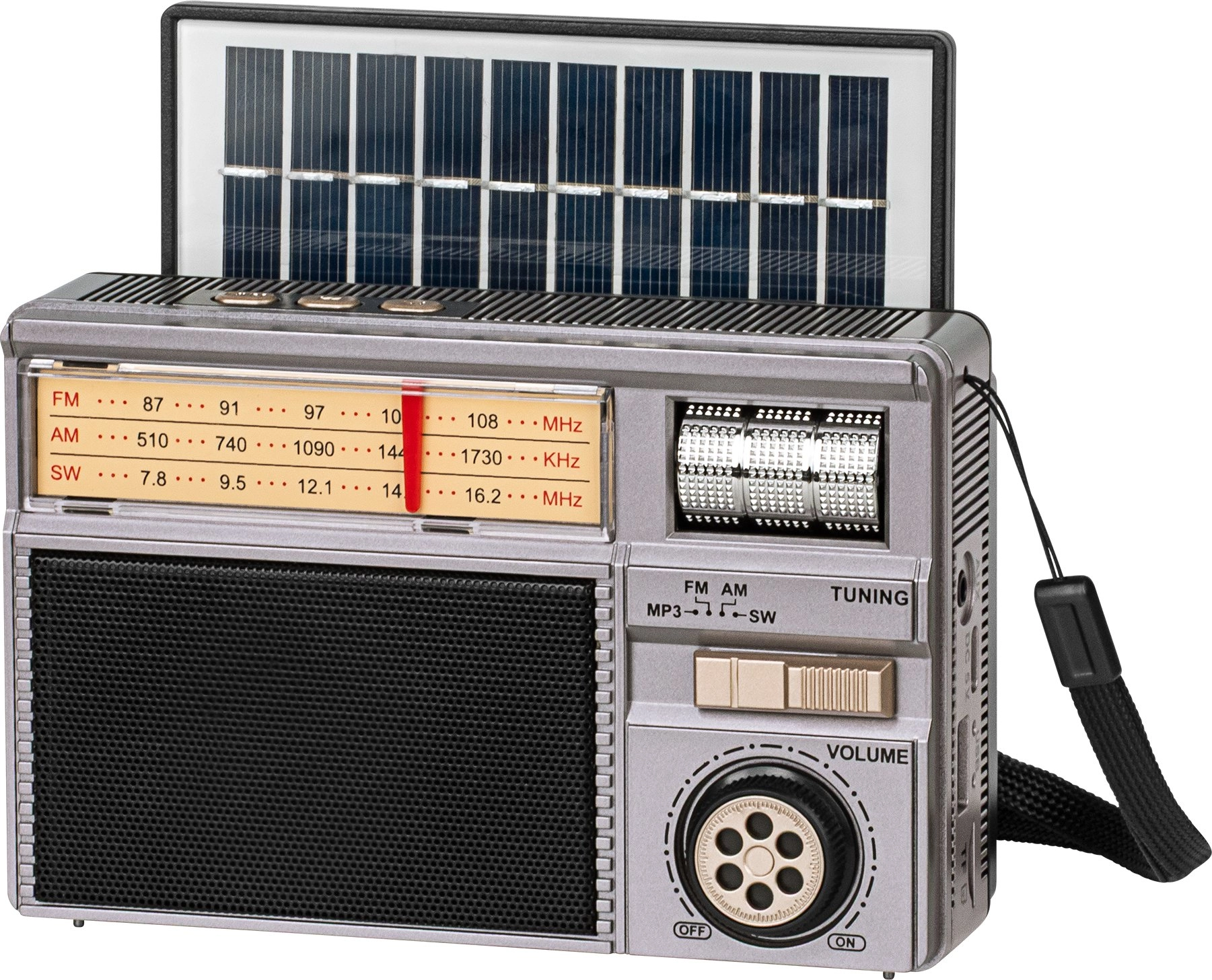 Radio KrugerMatz Portable analog solar radio
