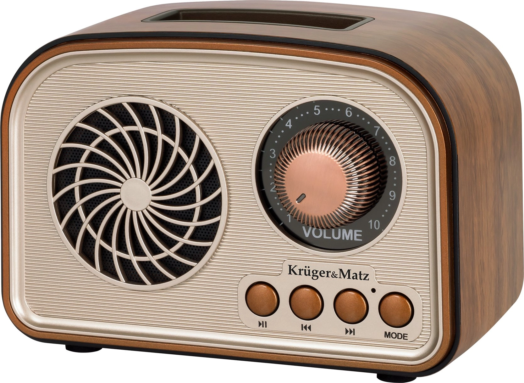 Radio KrugerMatz Portable analog solar radio
