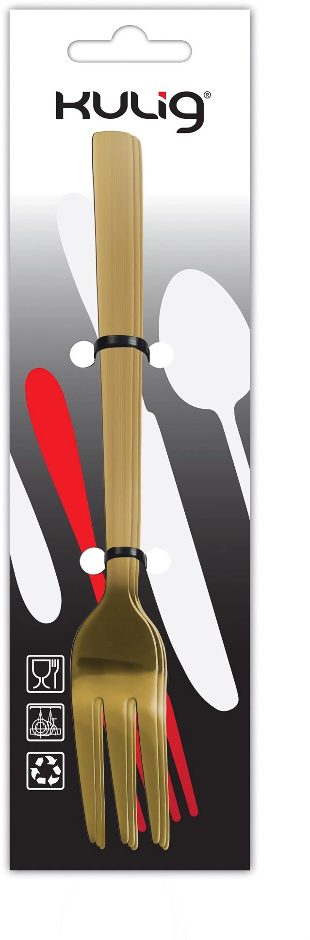 Sleigh ride Piano gold cake fork