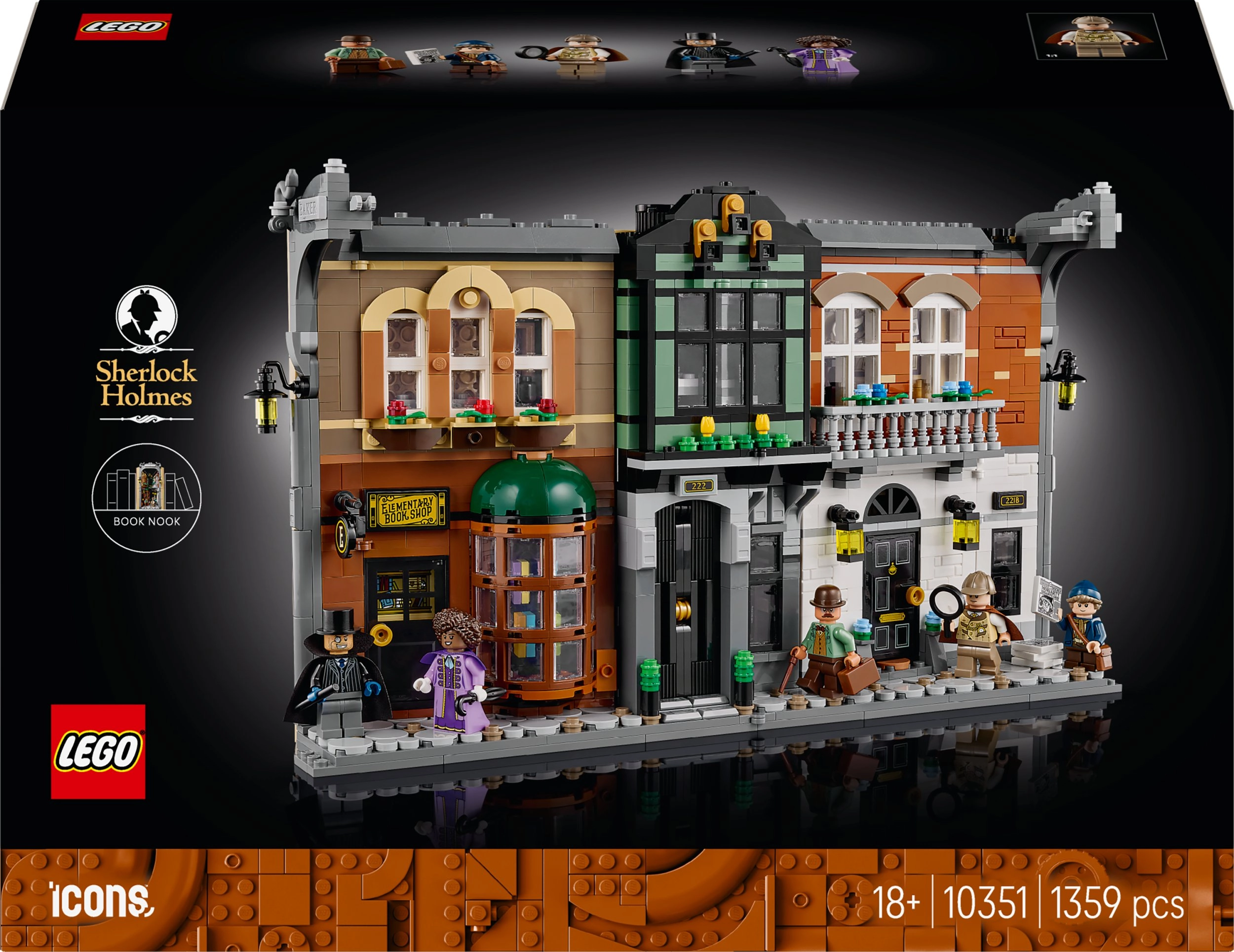 10351 LEGO® Icons Knygu kampelis Å