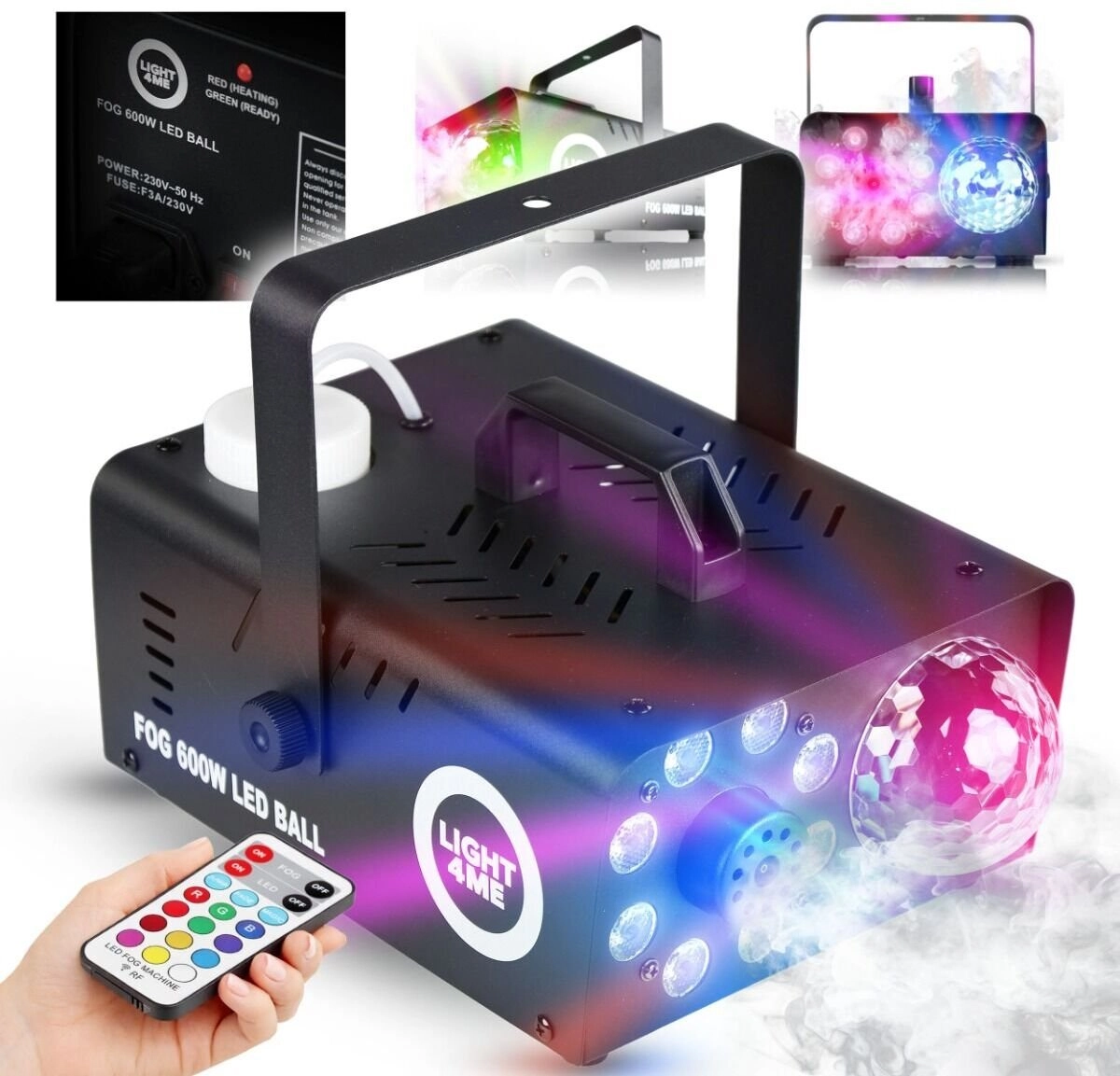 LIGHT4ME Generator Smoke Fog Machine Backlight