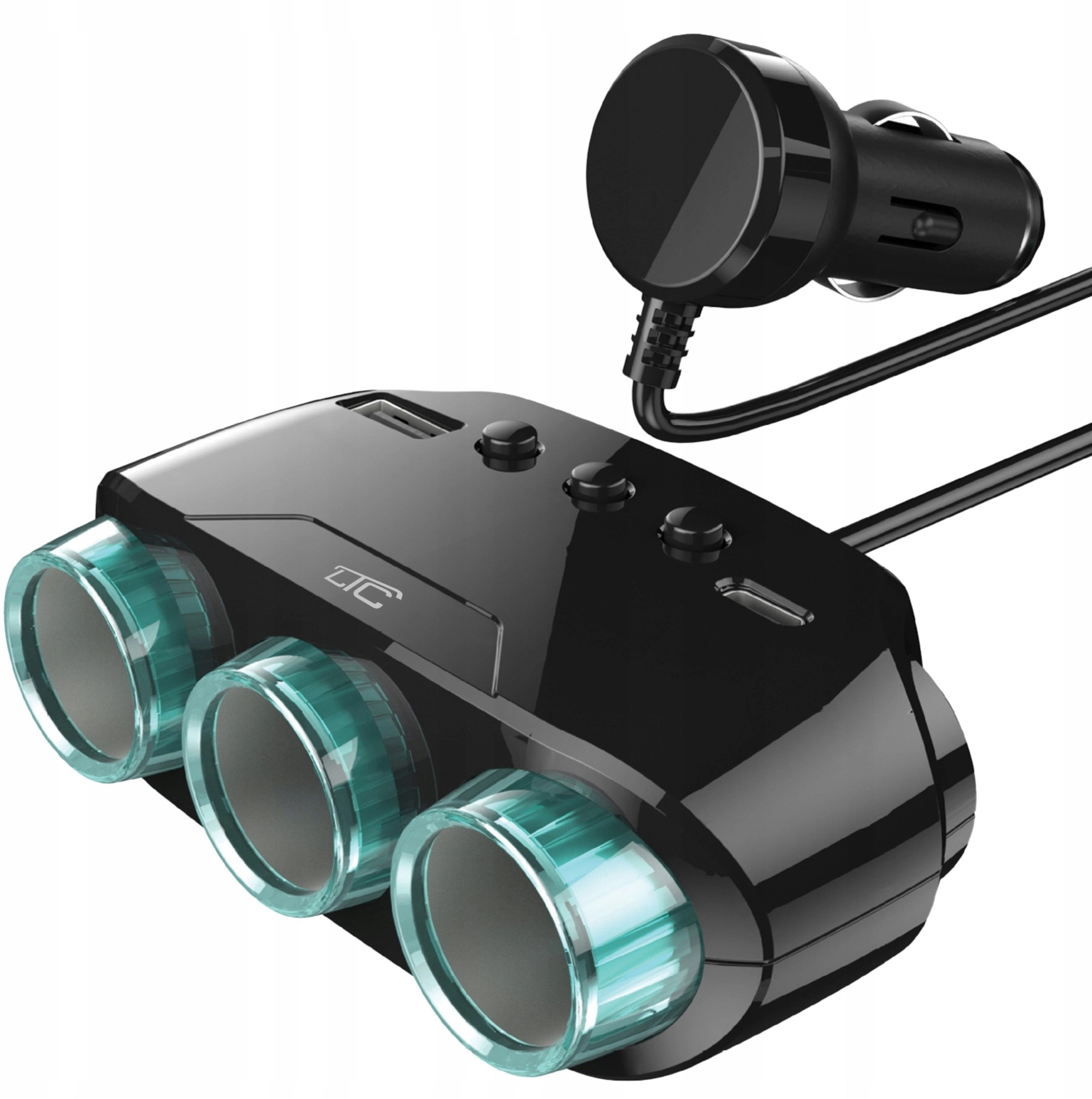 Cigarette Lighter Socket Splitter 12-24V QC3