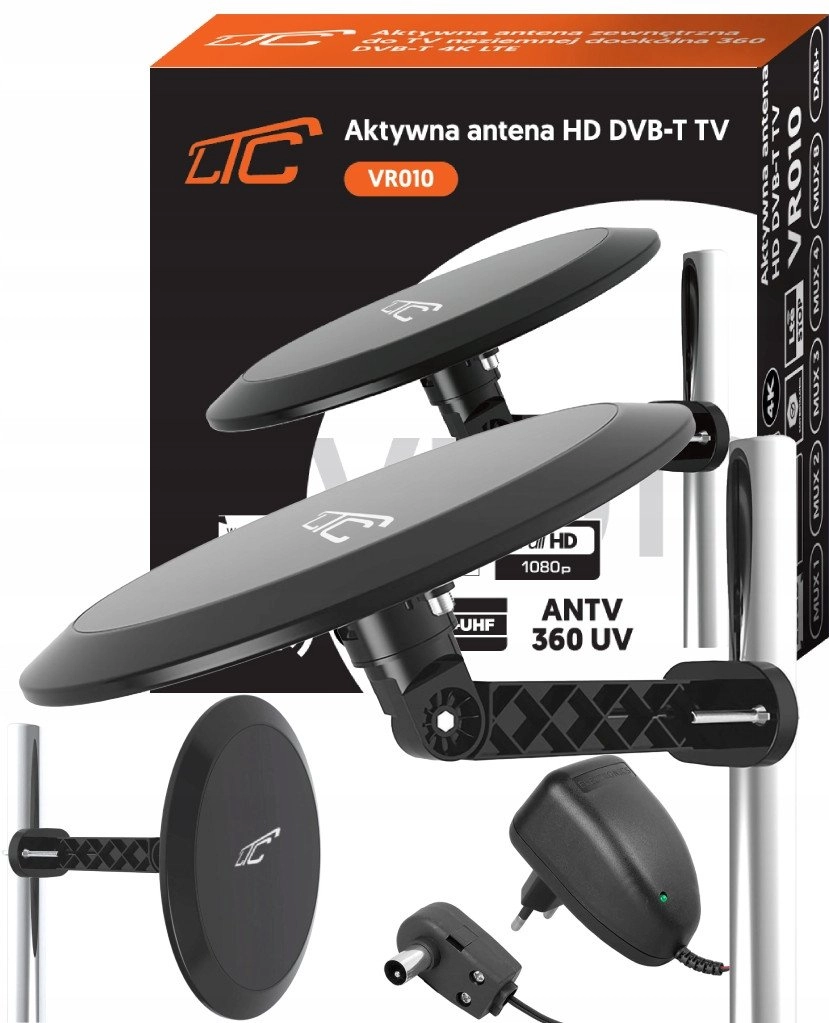 AKTYWNA ANTENA ZEWNĘTRZNA DO TV NAZIEMNEJ