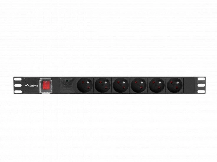 Rack Power Strip 19" 1U Black