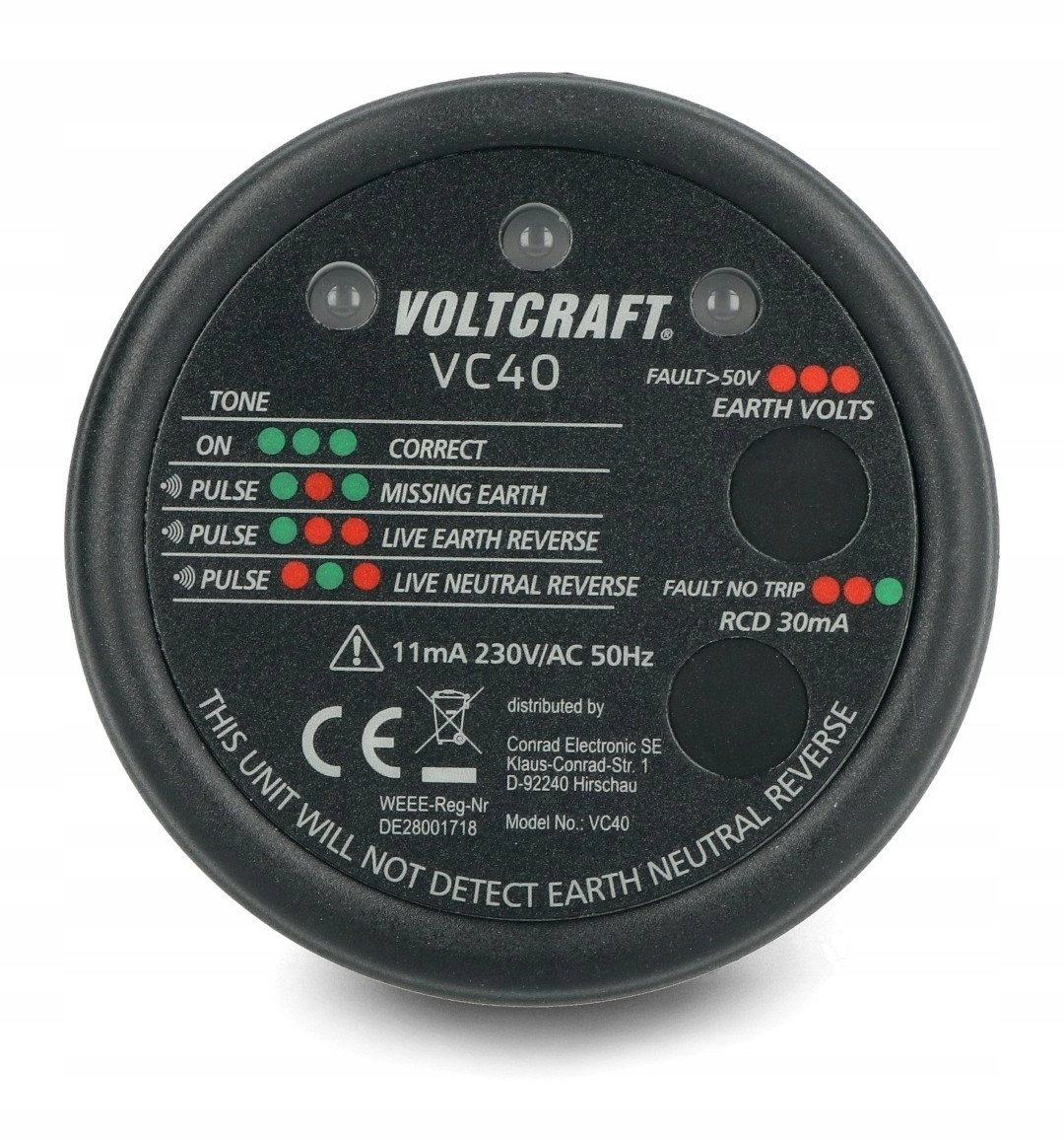 VOLTCRAFT VC40 socket tester  CAT II