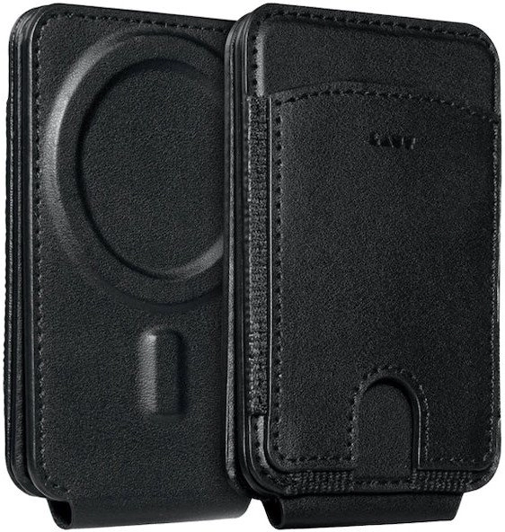 LAUT MAGADD Card Wallet Black MagSafe