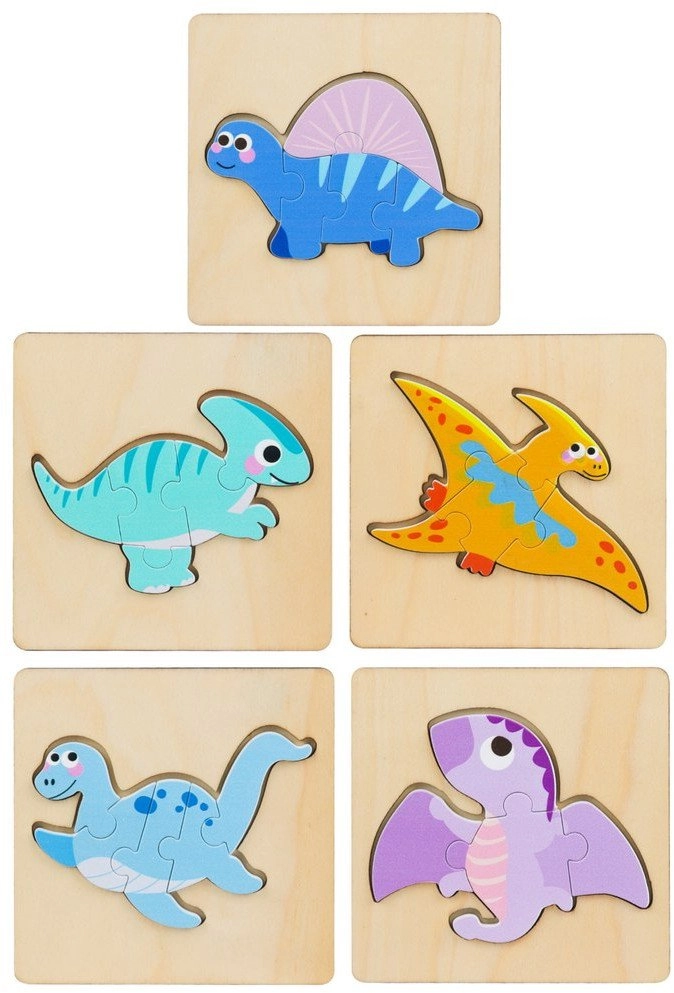 Układanka Drewniana Puzzle Kolorowa 11 x