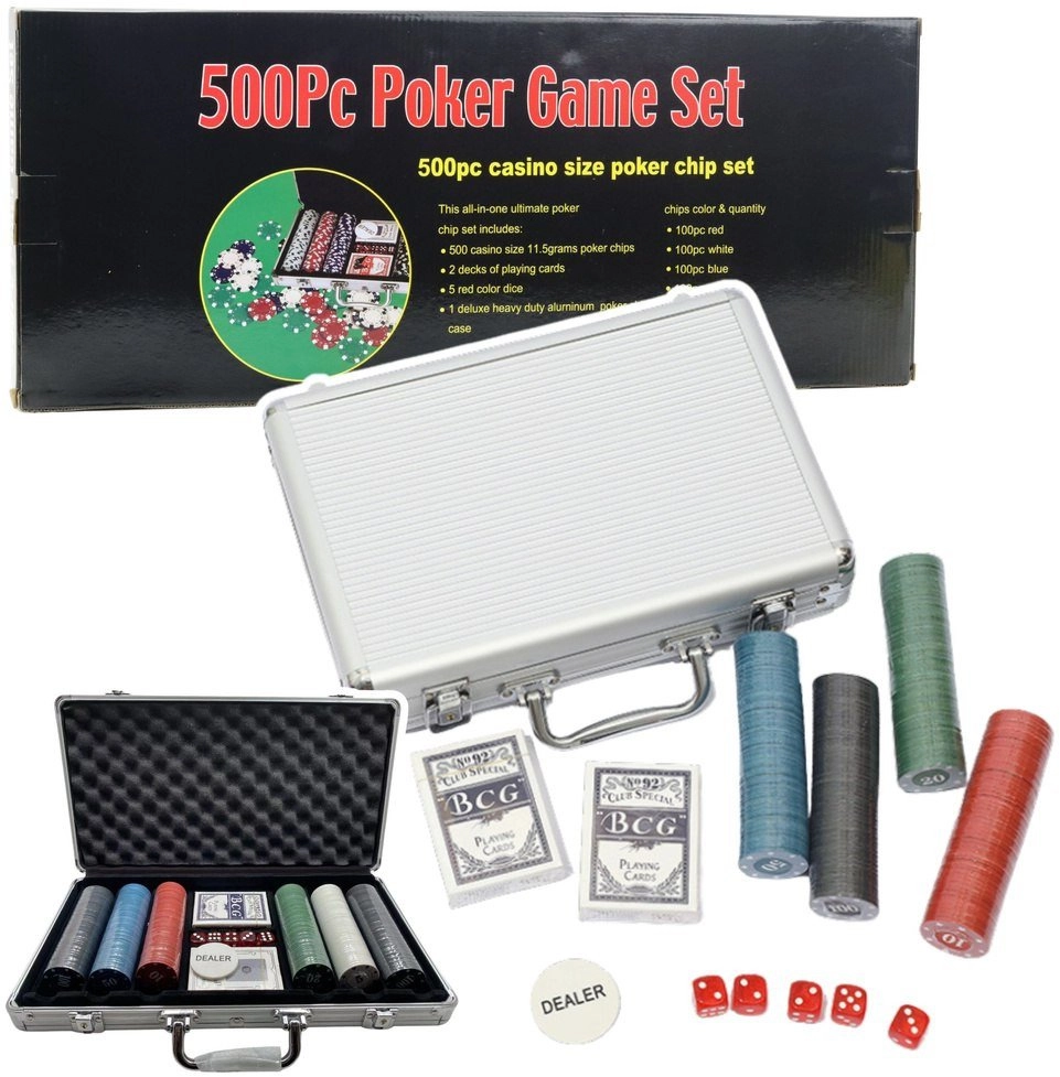 Professional Poker Set Aluminum Case 500