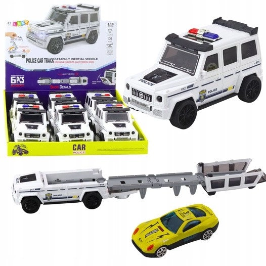 Off-road police car with an opening