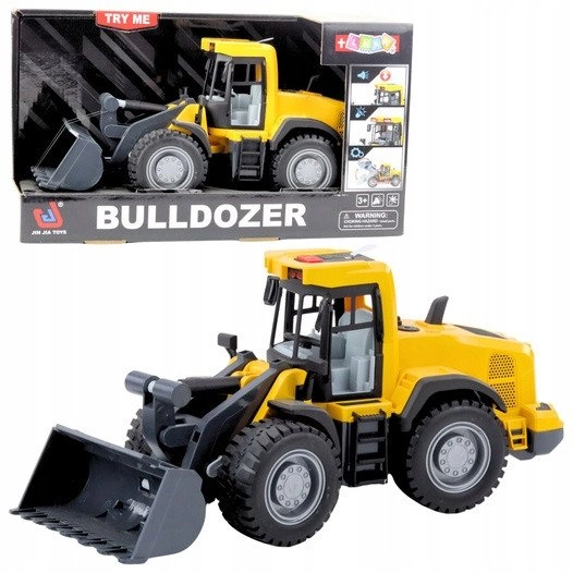 Bulldozer Construction Excavator Lights Sounds Moving