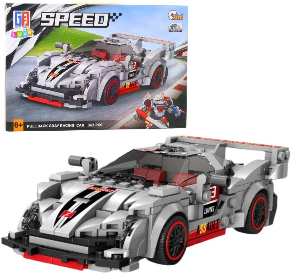 Construction Blocks Sports Car Robot 2in1
