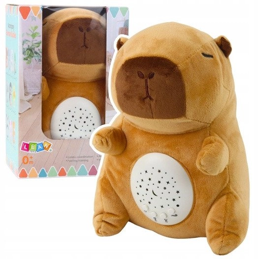 Capybara plush star projector with lullabies