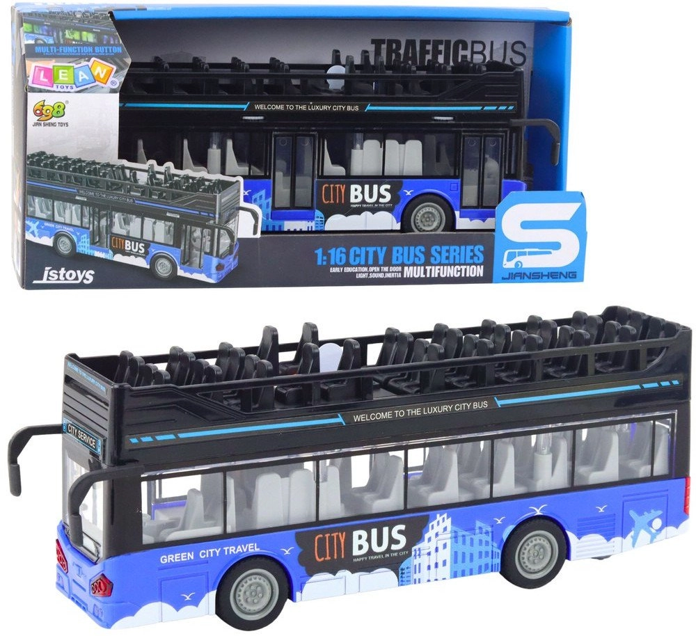Lean Toys city bus double decker