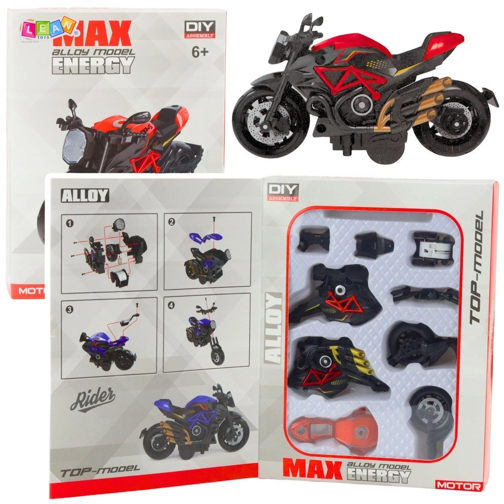 Lean Toys Motorcycle Assembly Kit 1:14