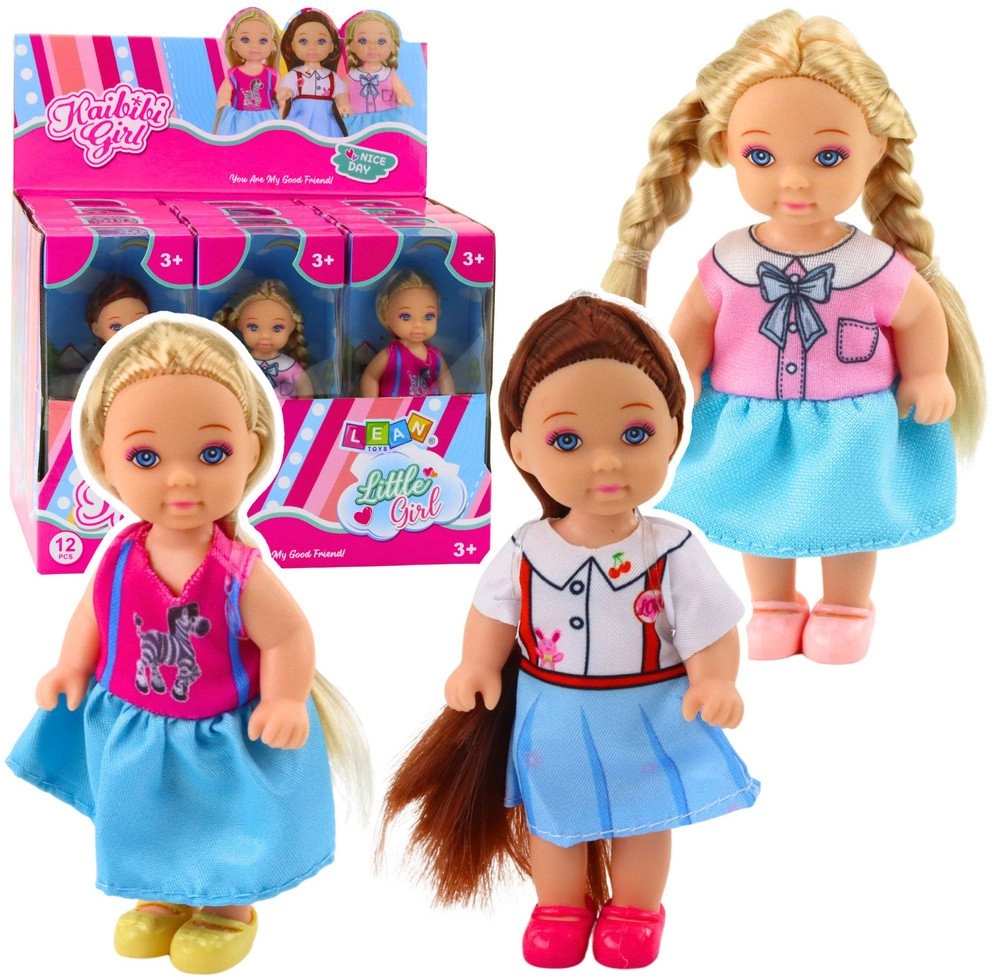 Kaibibi Mini Doll Long Hair Colorful