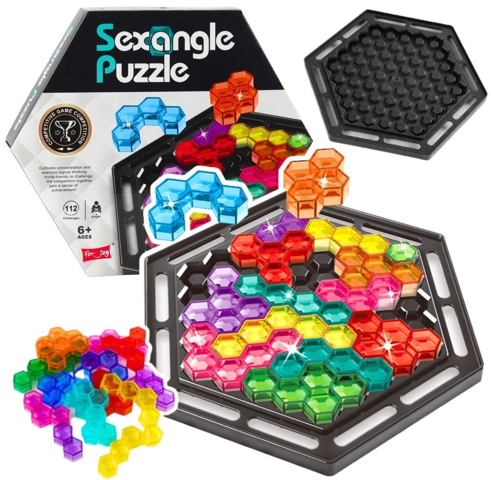 Łamigłówka Logiczna Sexangle Puzzle Tetris 16