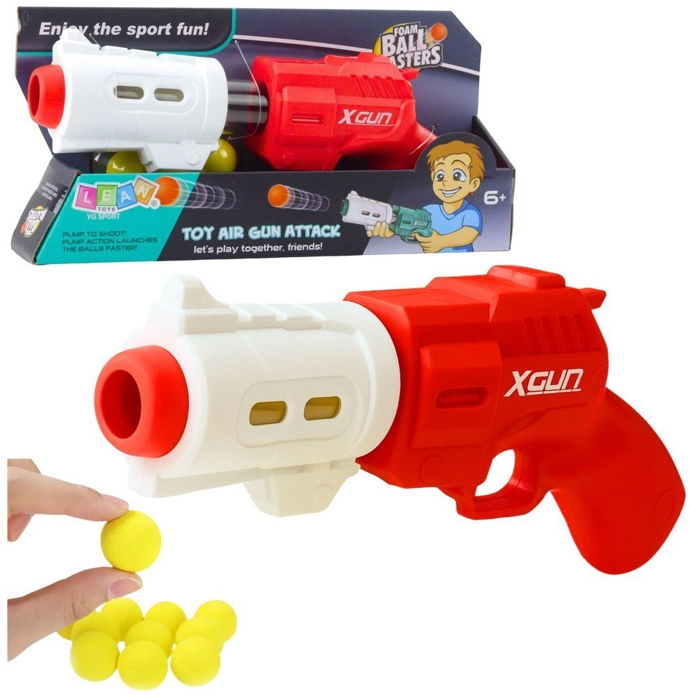 Soft foam ball gun with 6