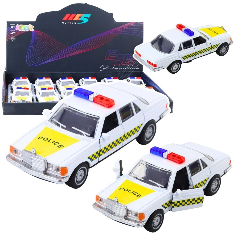 Classic Police Car Metal Drive Opening