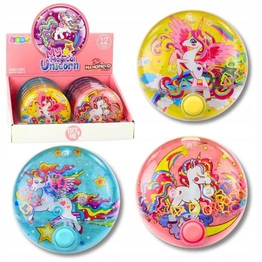 Arcade Water Game Unicorn Colorful Round