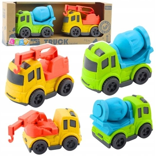 LeanToys Construction Vehicle Set Toy Cars