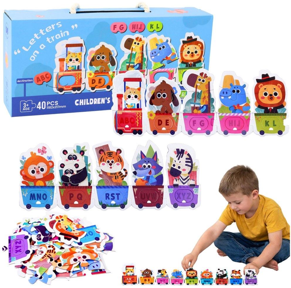 Puzzle Edukacyjne Dla Malucha Alfabet Pociąg