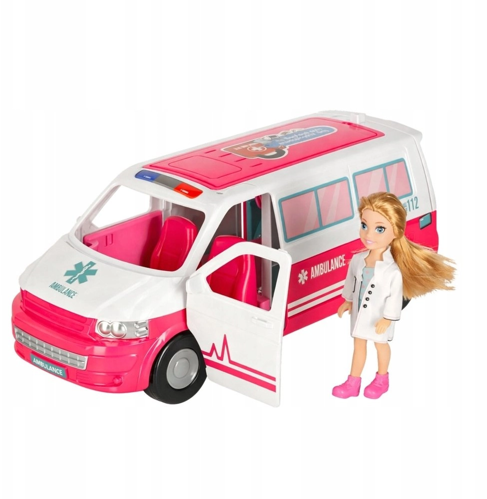 Mobilny Szpital Karetka Ambulans 2W1 Lalka
