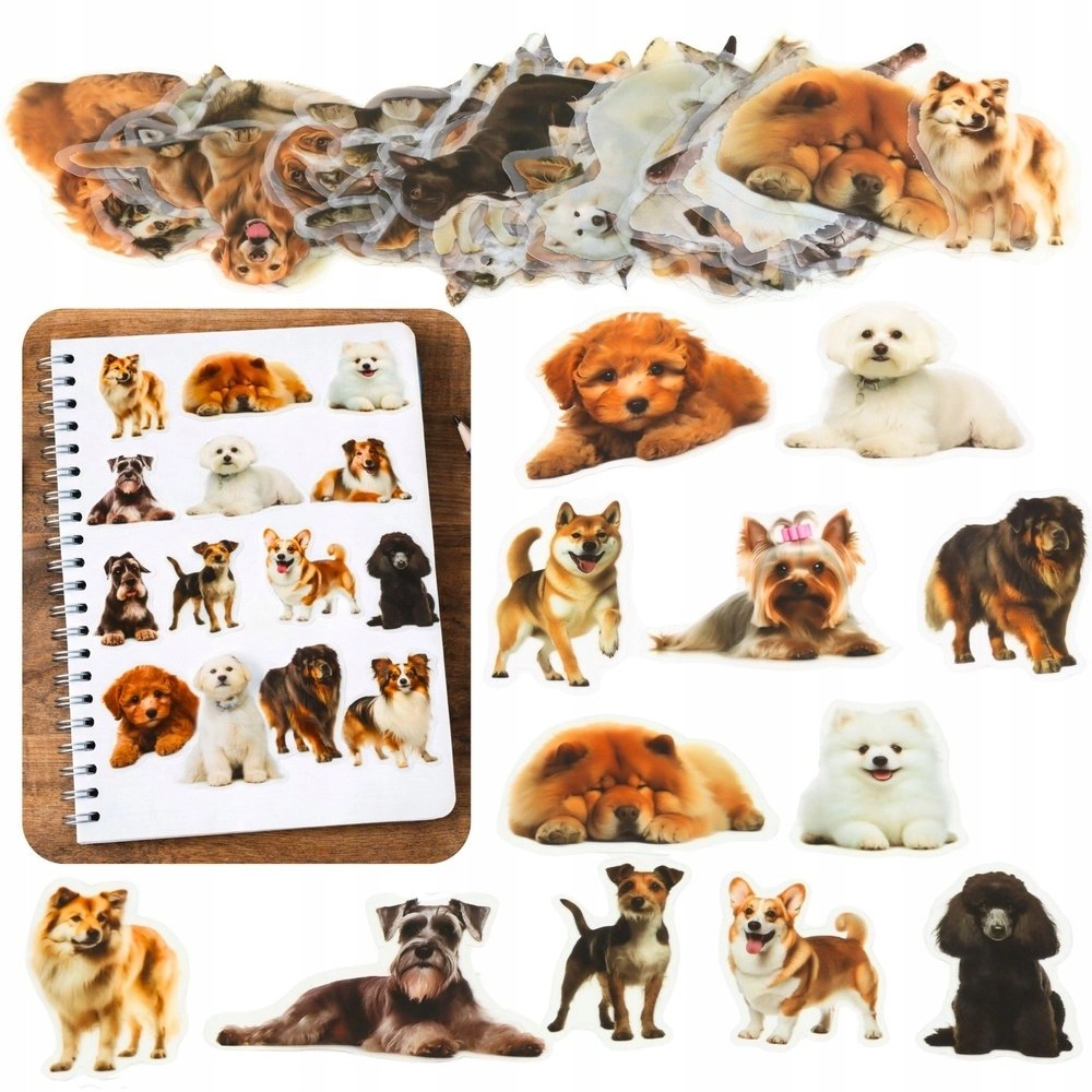 Set of Dog Stickers Various Species