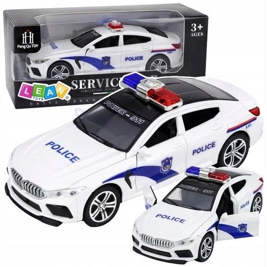 LeanToys Police Car Police Car Opening