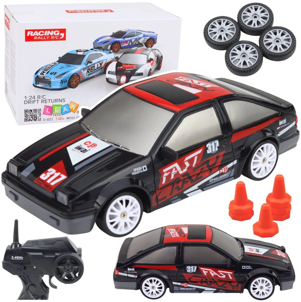 LeanToys RC Drift Car Coupe Interchangeable