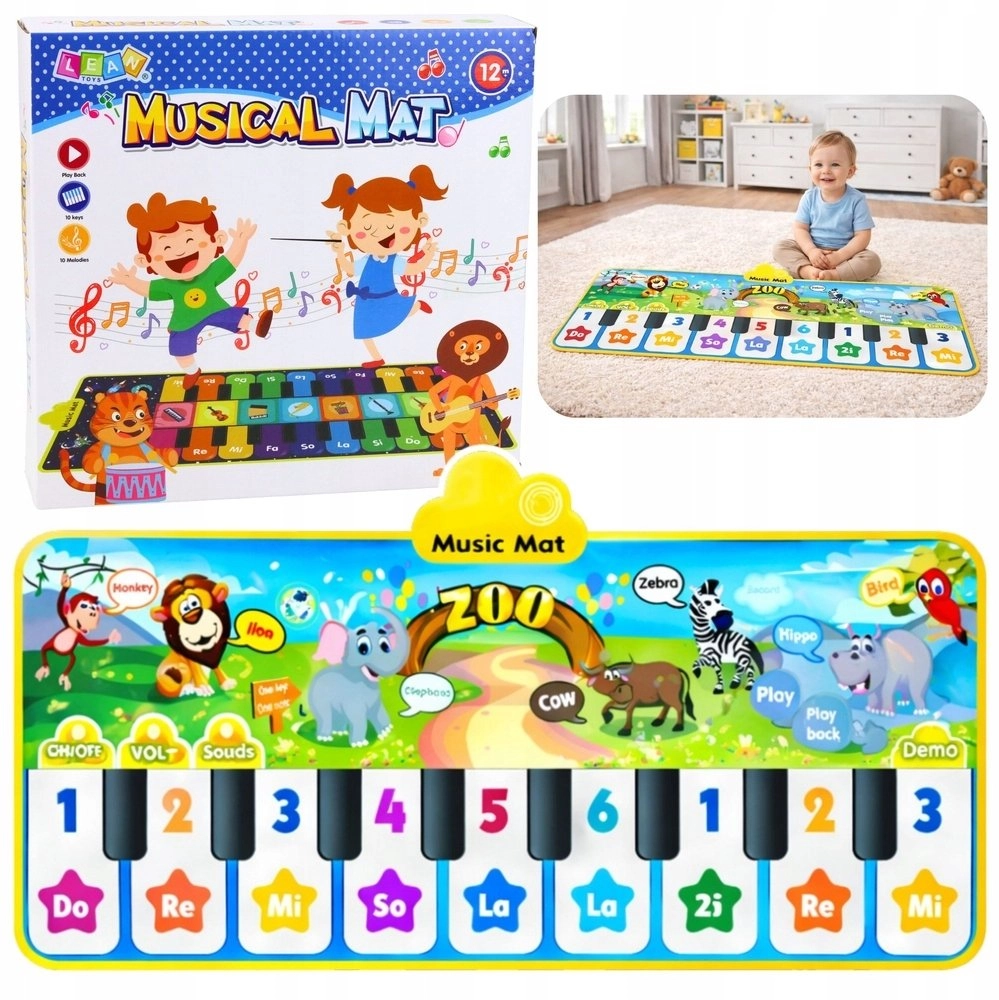 Lean Toys Interactive Dance Mat Piano