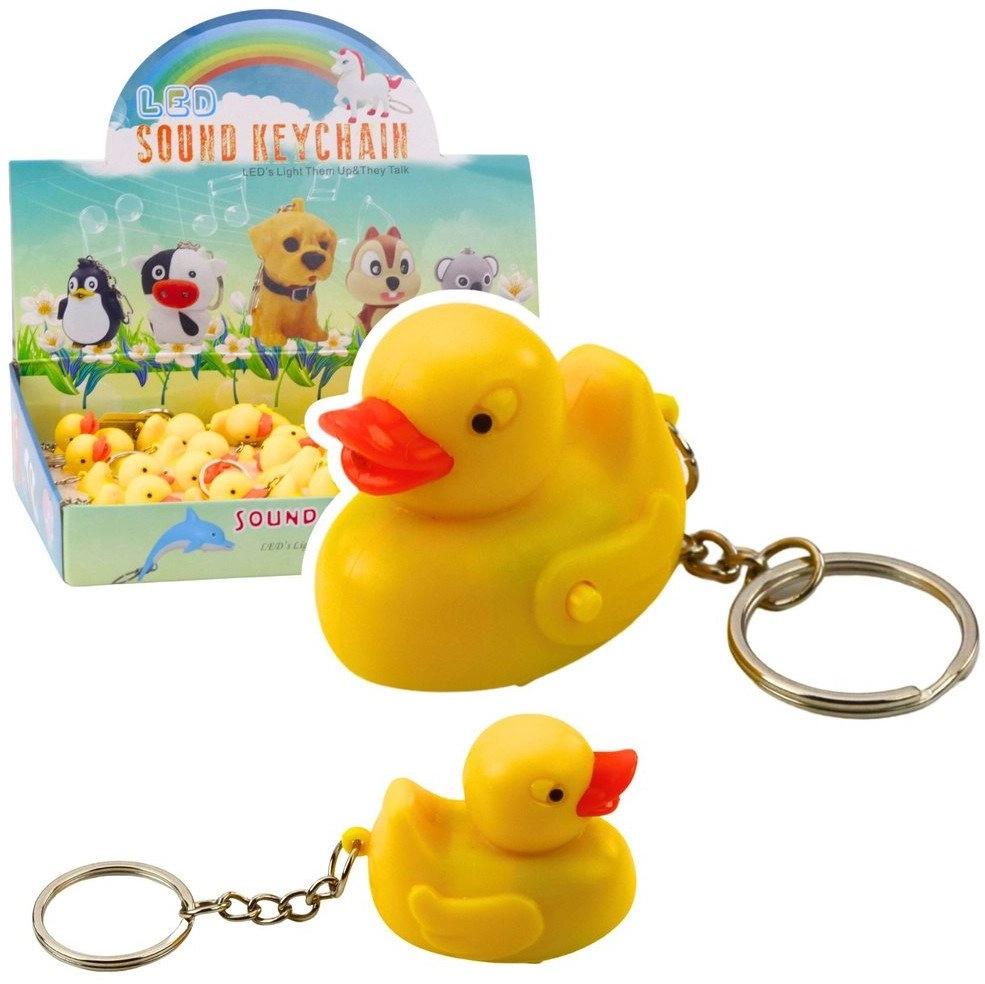 Yellow LED duck keychain 22103 5905991044598