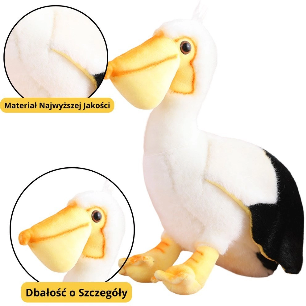 Lean Toys Plush Pelican Bird Plush