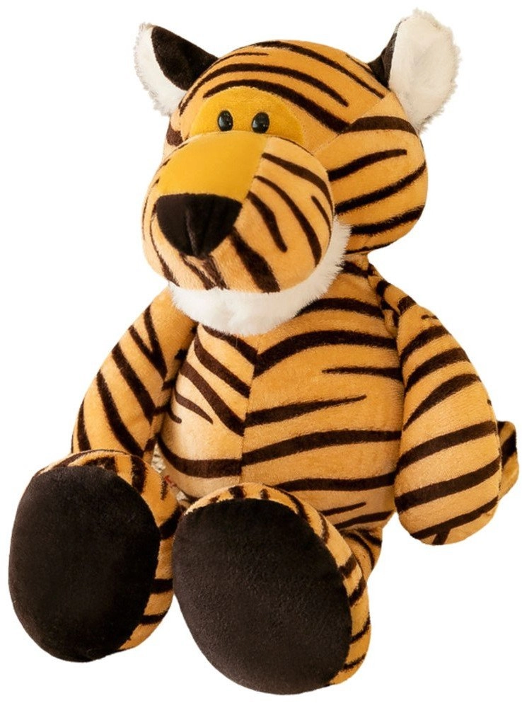 Plush Cuddly Toy Tiger Orange Striped