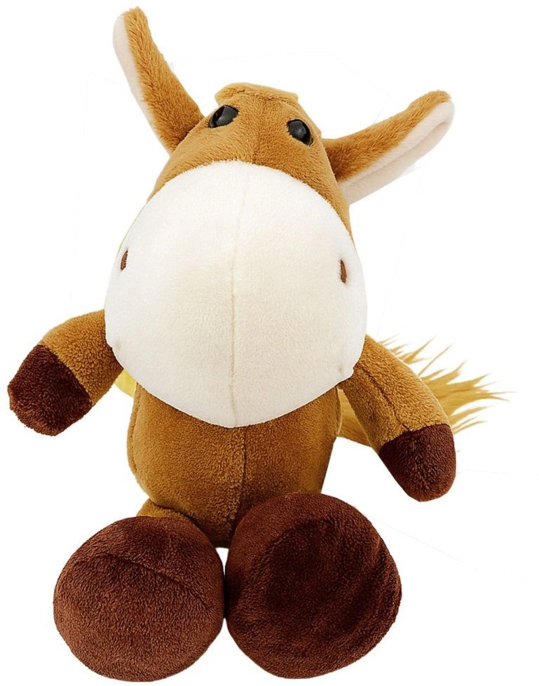 Plush Cuddly Horse Mascot With Suction