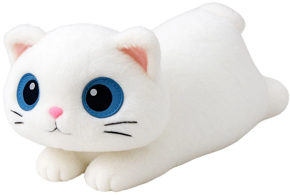 Plush Cuddly Cat Mascot Big Eyes
