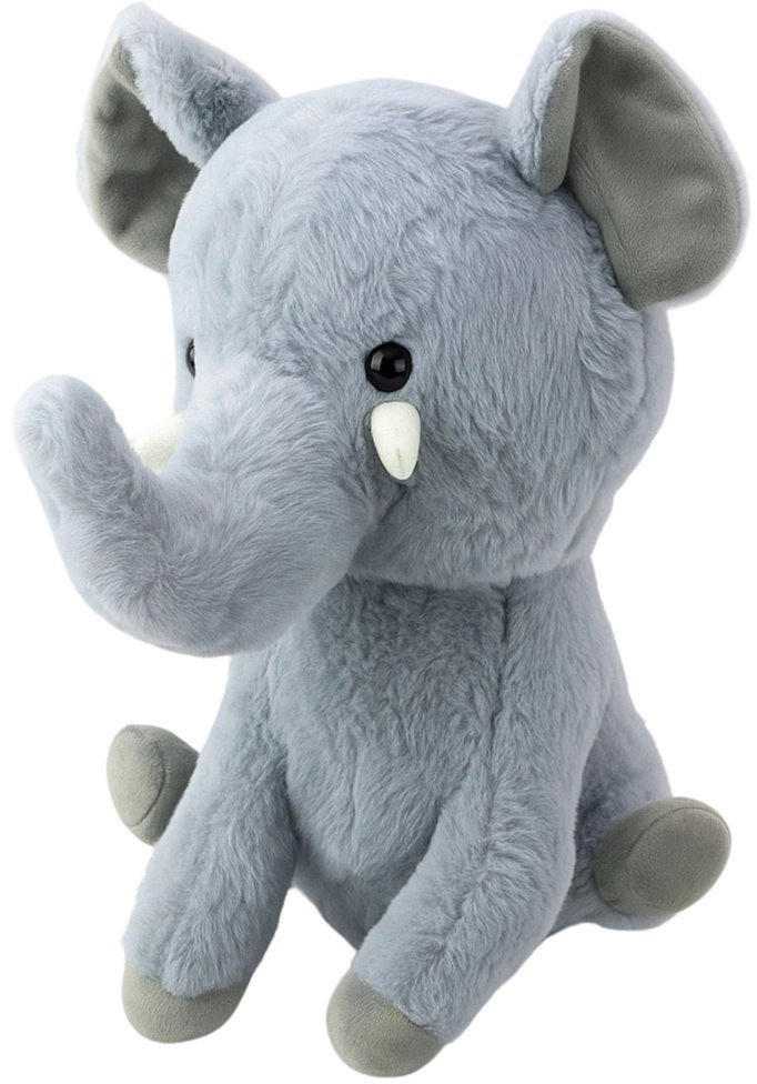 Plush cuddly mascot Little Elephant Gray