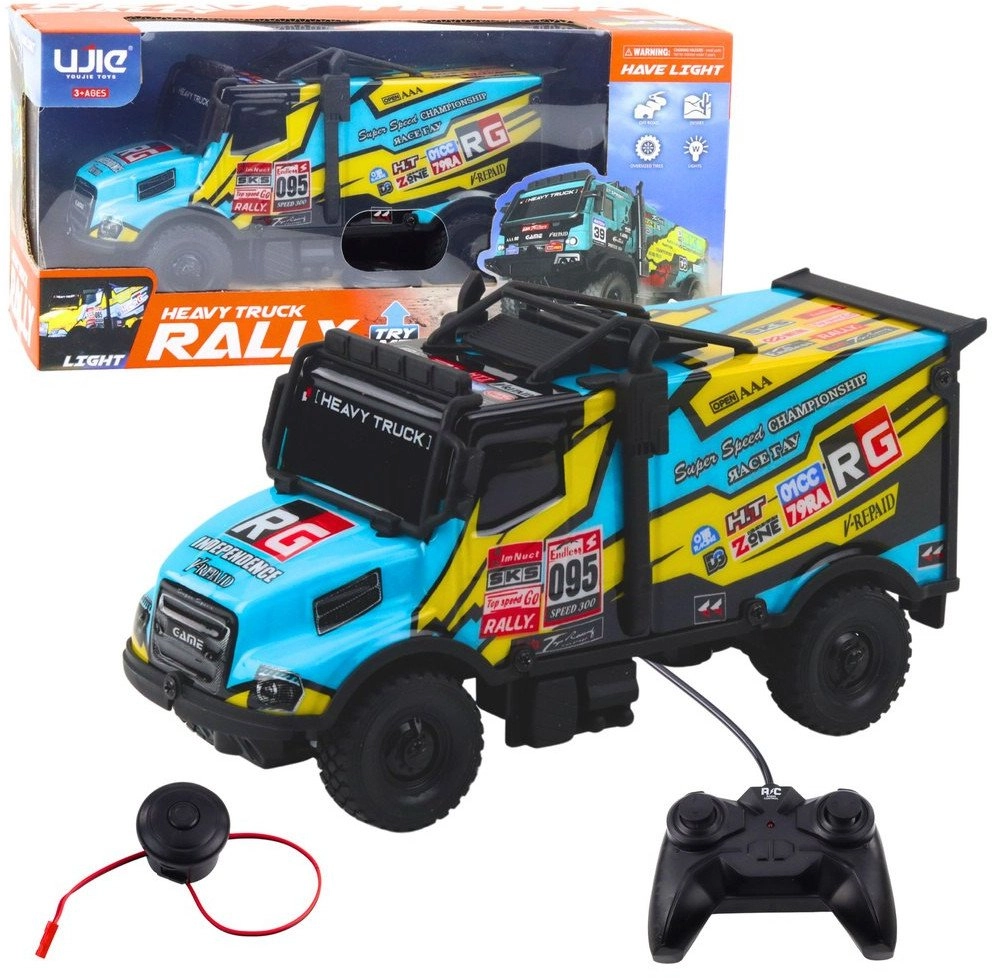 Remote Controlled RC Truck  Illuminated Turquoise