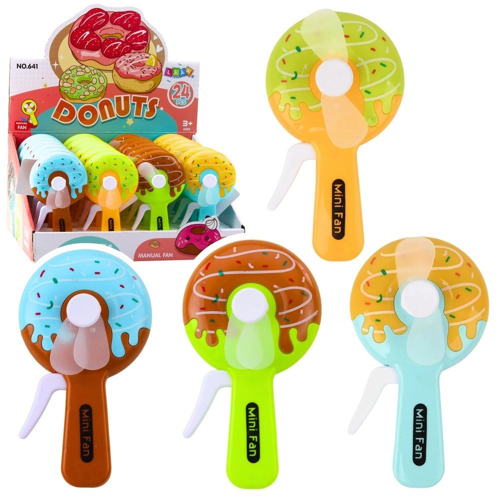 Hand-held mini fan donut donut MIX