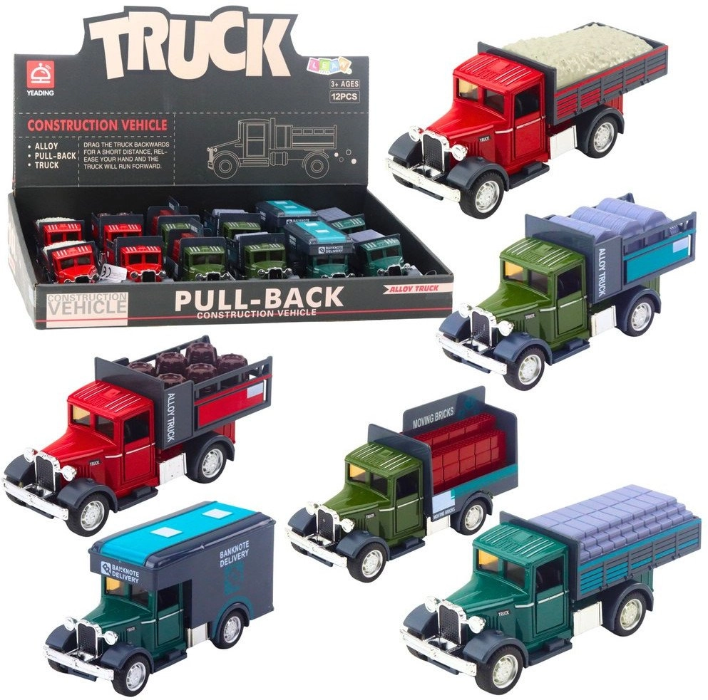 Classic Metal Truck Pull Back Drive