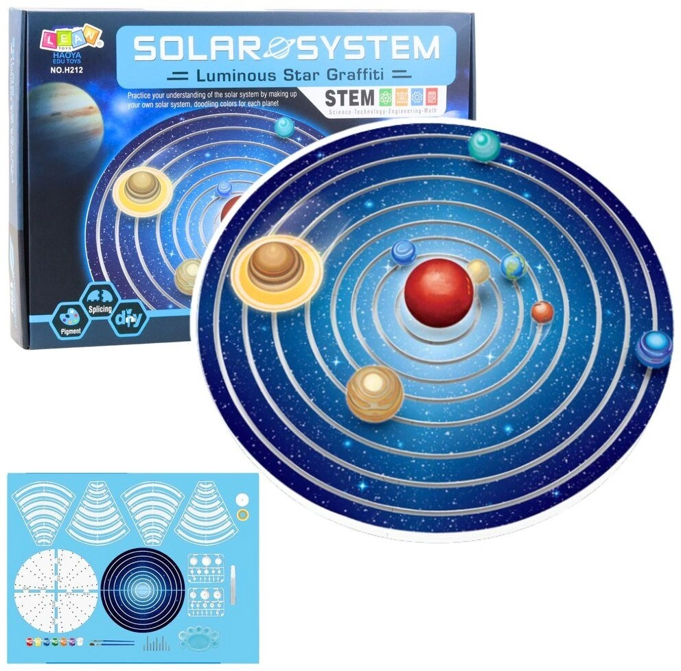 Educational Plastic Solar System Planets Kit