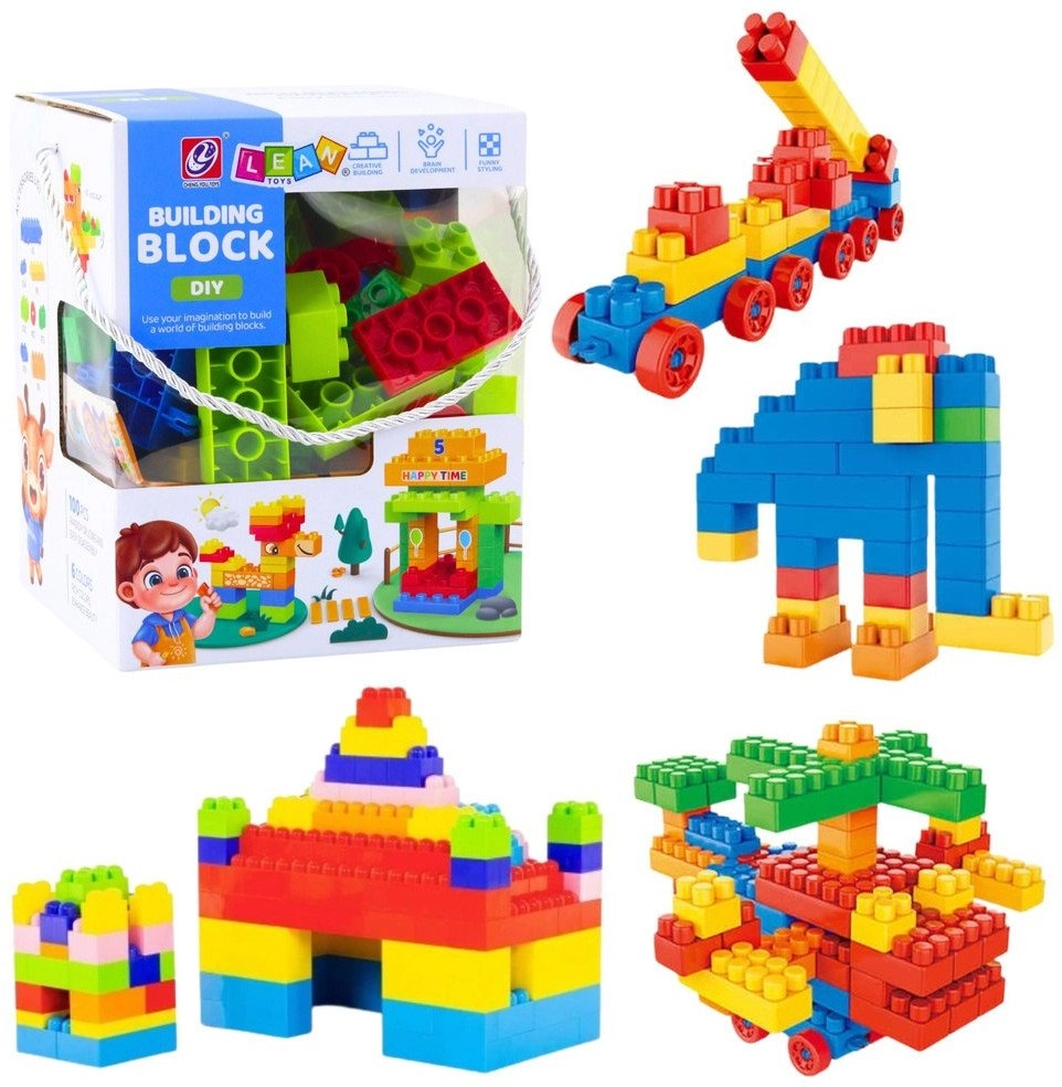 Colorful Spatial Construction Bricks Set 100