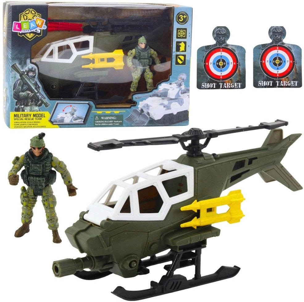 Military Set Military Helicopter Soldier Figure