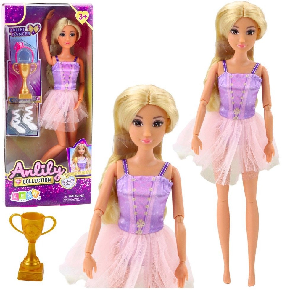 Anlily Ballerina Doll In Dress Moveable