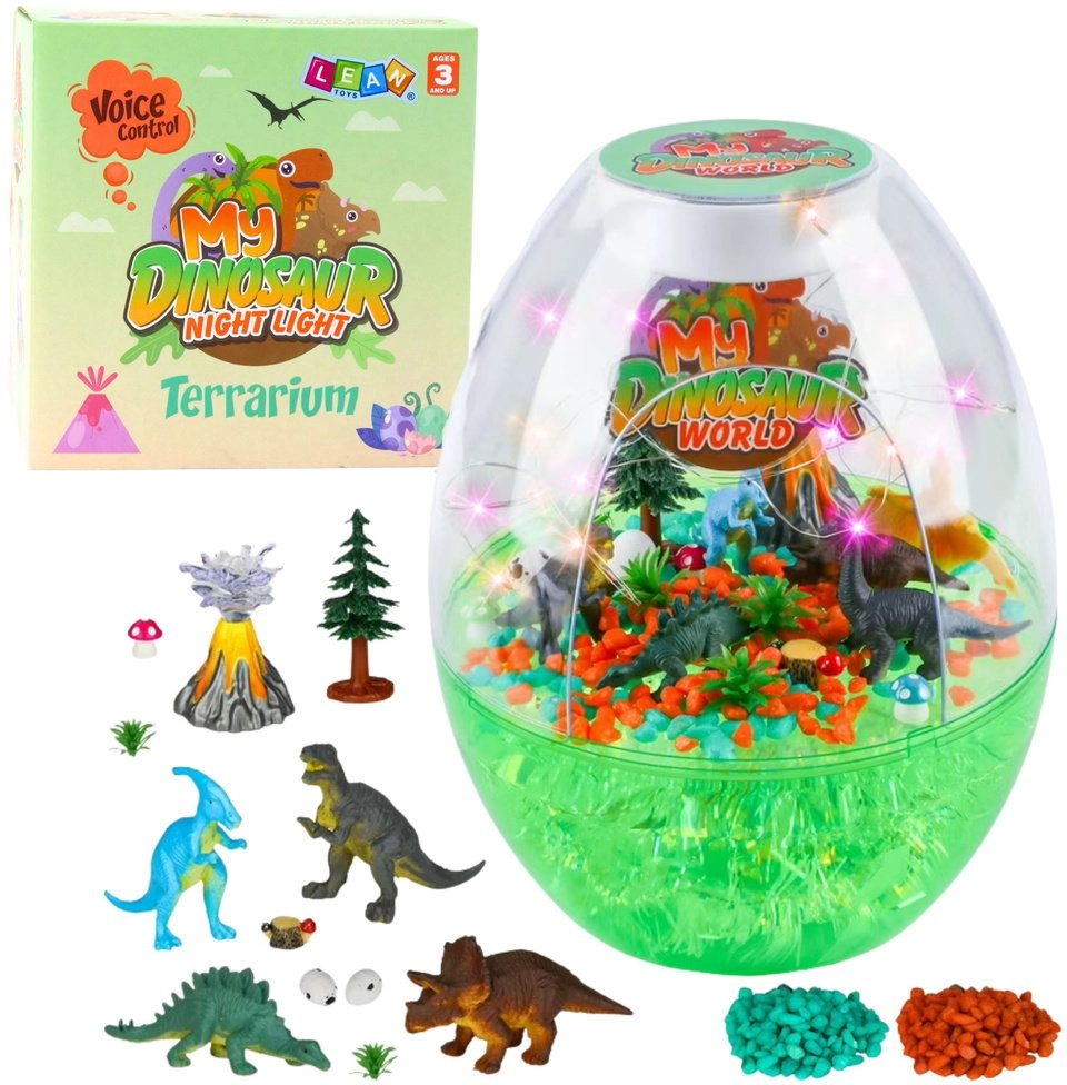 Creative Terrarium Set with Dinosaurs Night