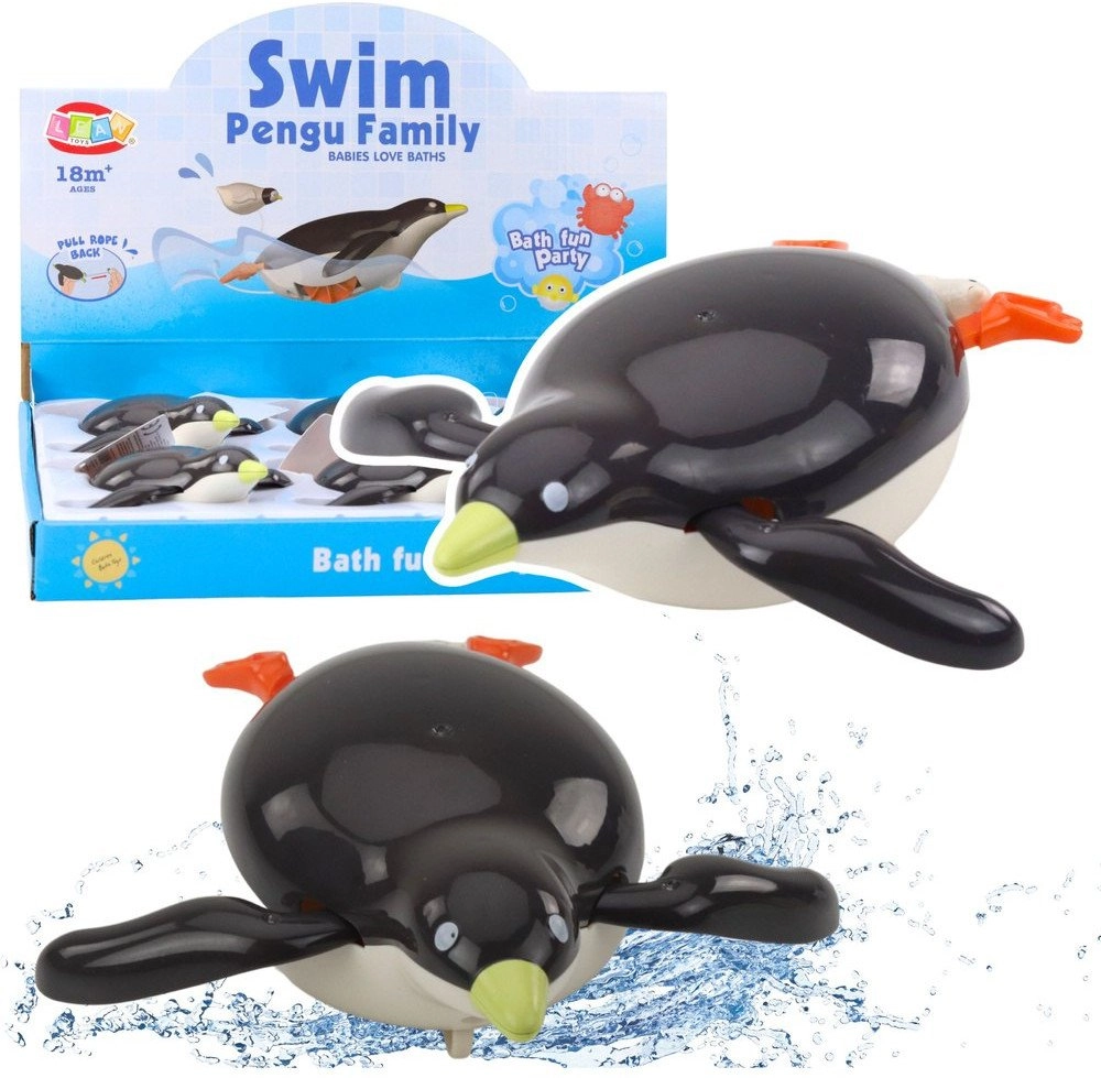 Floating Penguin Wind-Up Bath Water Toy