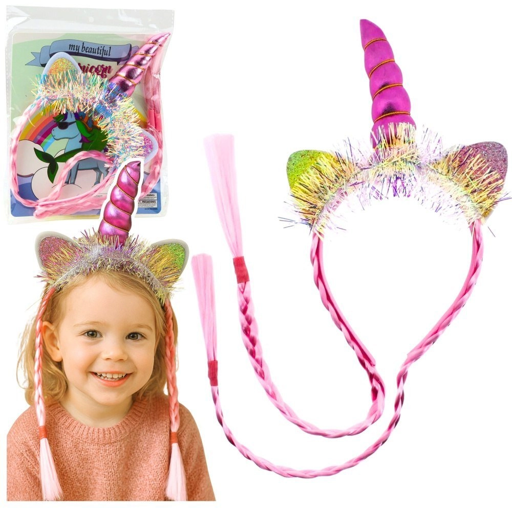 Pink unicorn hairband 28659 5905991086628