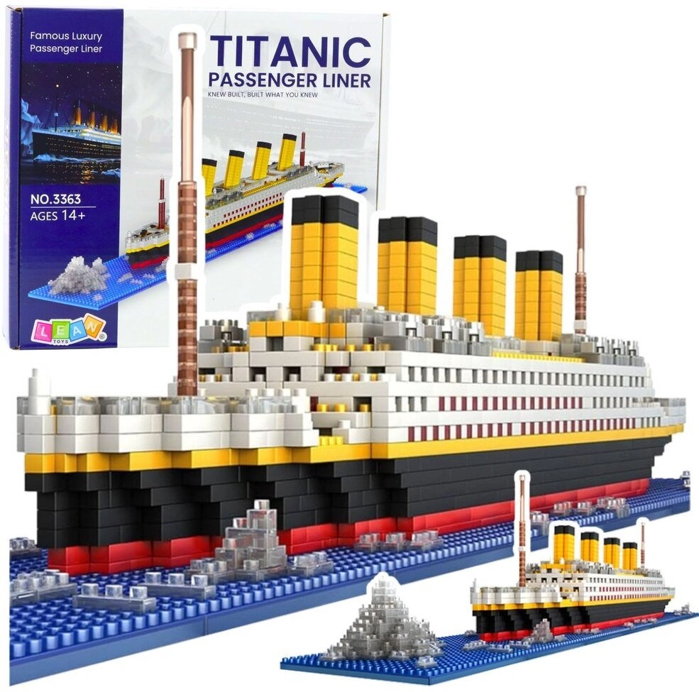 Construction Blocks Titanic Ship Model 3D