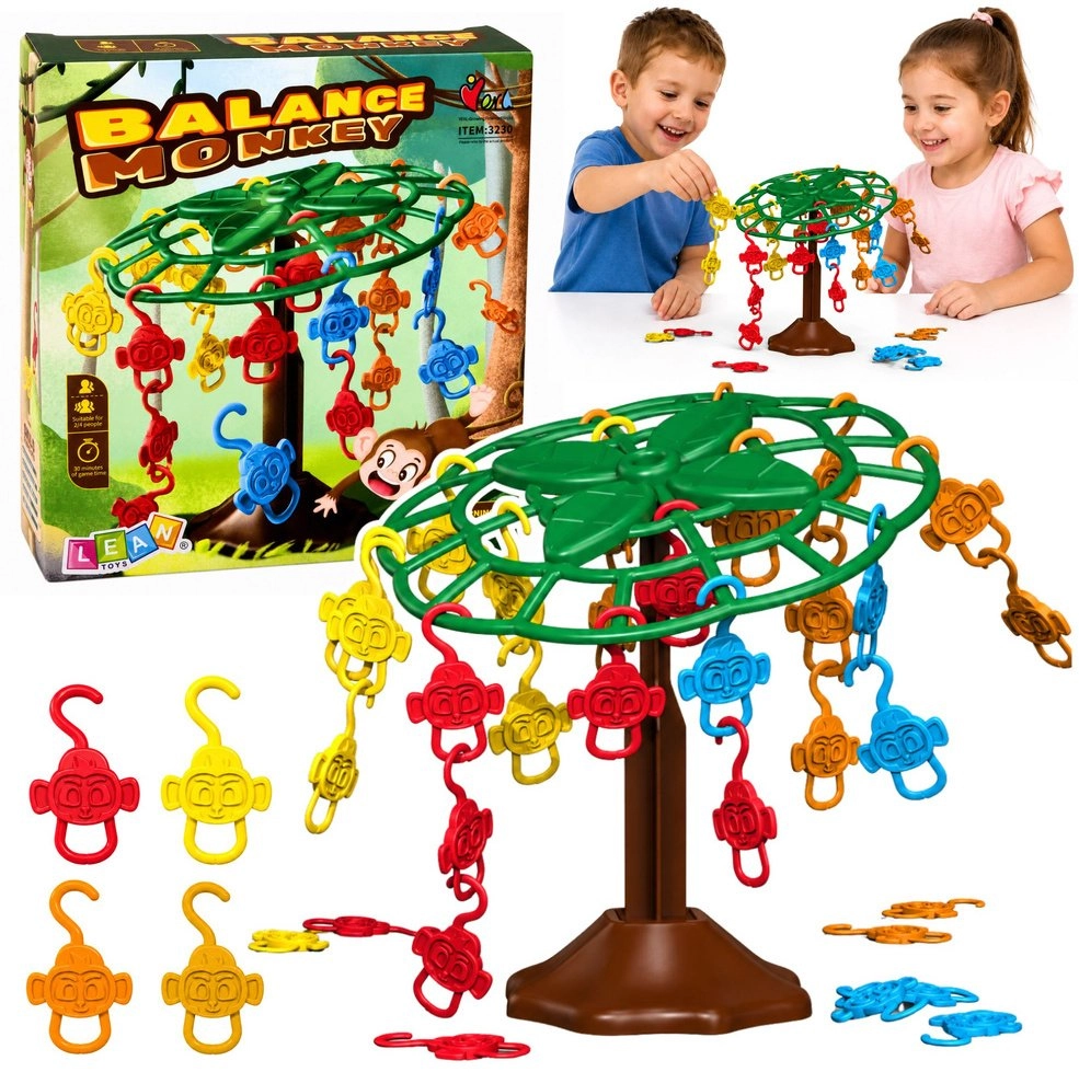 LeanToys Gra Zręcznościowa Rodzinna Balansujące Spadające