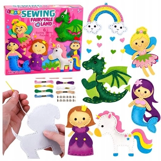 LeanToys Zestaw Kreatywny Pluszaki Do Szycia