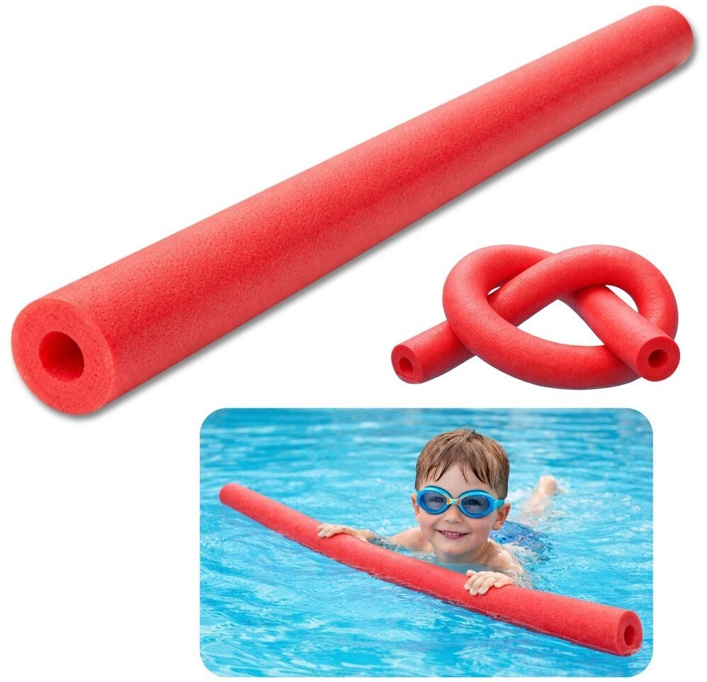 Red foam noodles for learning to
